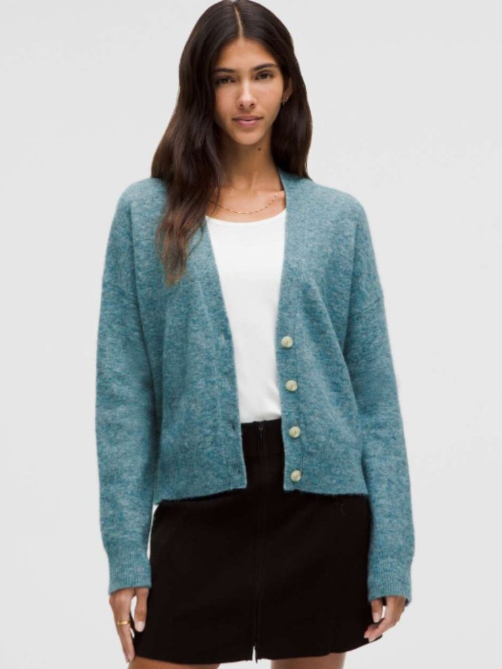 Lululemon Womens Alpaca Wool-Blend Cardigan Sweater